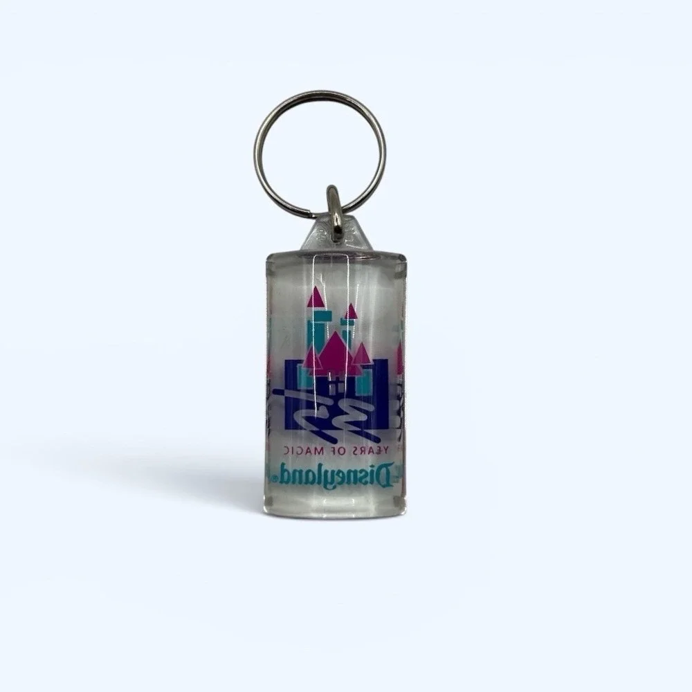 Vintage Union Disneyland Castle‎ 35 Years of the Magic Anniversary Keychain